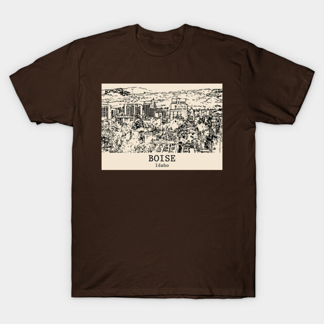 Boise – Idaho T-Shirt by Lakeric
