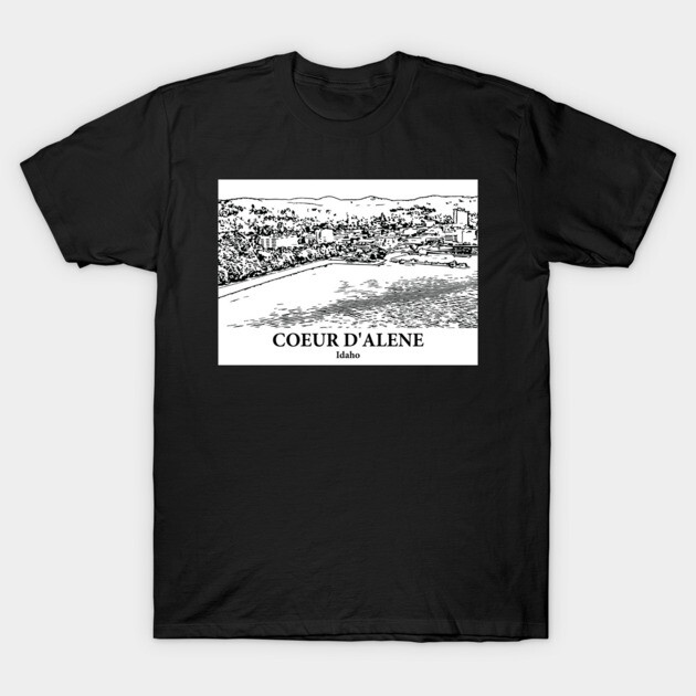Coeur d’Alene – Idaho T-Shirt by Lakeric