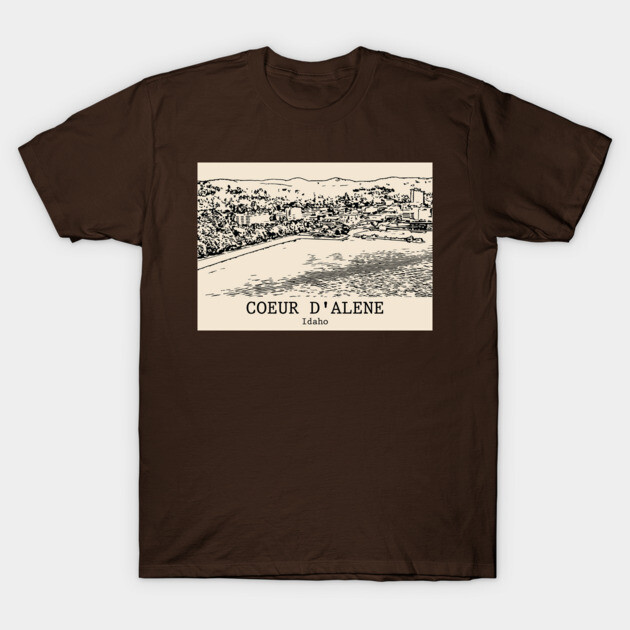 Coeur d’Alene – Idaho T-Shirt by Lakeric