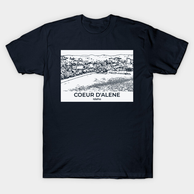 Coeur d’Alene – Idaho T-Shirt by Lakeric
