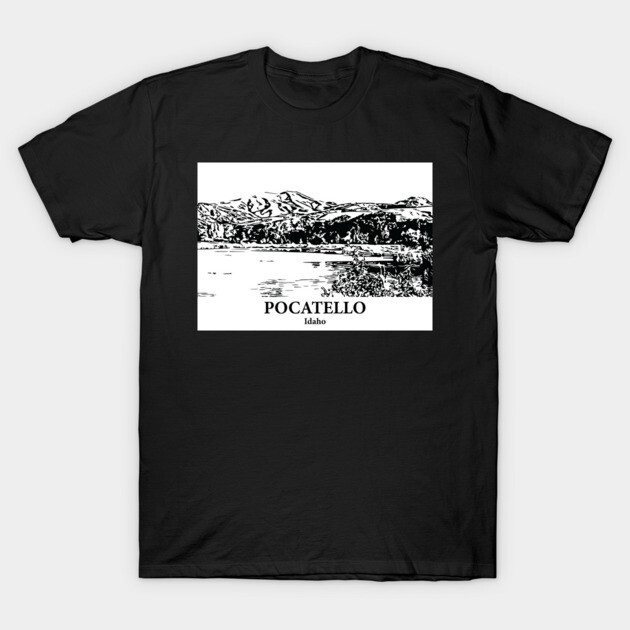 Pocatello - Idaho T-Shirt by Lakeric