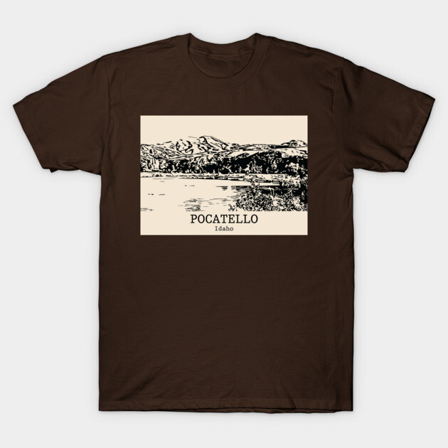 Pocatello - Idaho T-Shirt by Lakeric