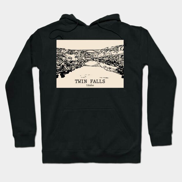 Twin Falls - Idaho Hoodie by Lakeric