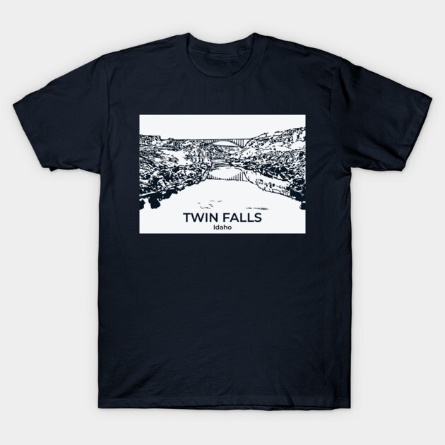 Twin Falls - Idaho T-Shirt by Lakeric