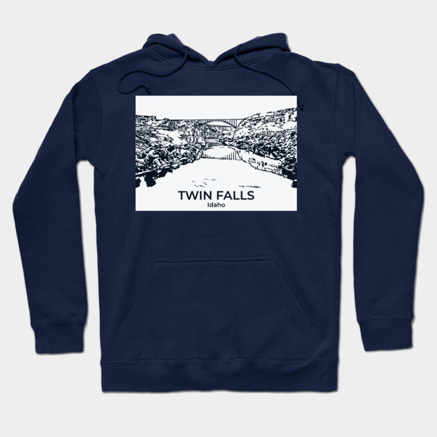 Twin Falls - Idaho Hoodie by Lakeric