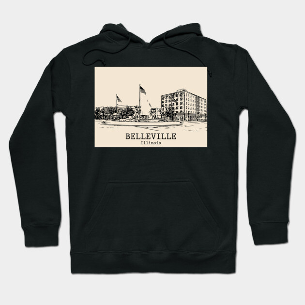 Belleville - Illinois Hoodie by Lakeric