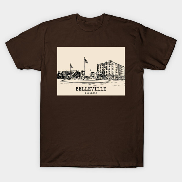 Belleville - Illinois T-Shirt by Lakeric