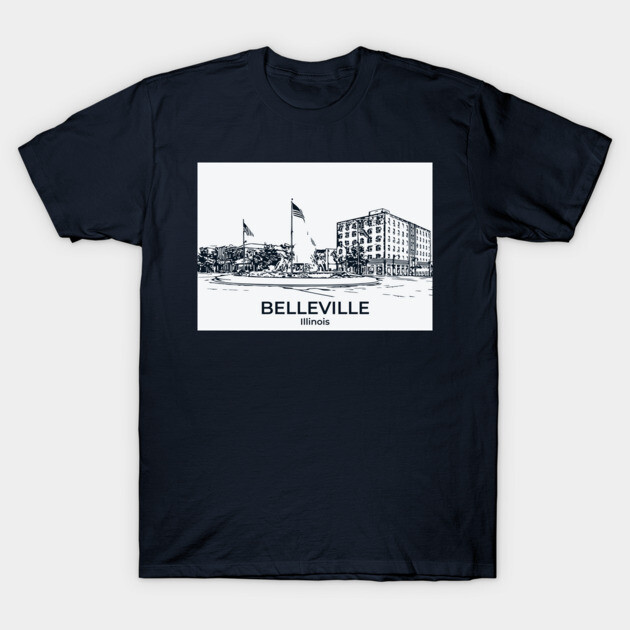 Belleville - Illinois T-Shirt by Lakeric