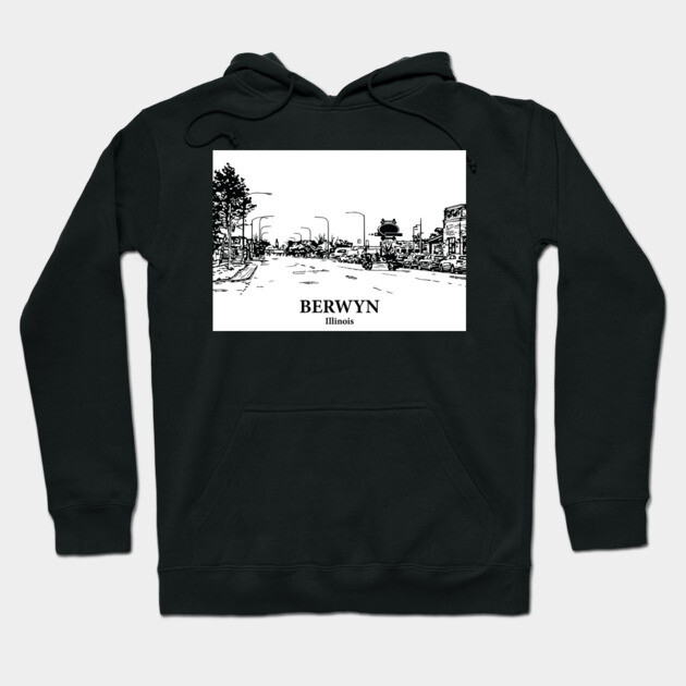 Berwyn - Illinois Hoodie by Lakeric