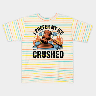 No Human Being Is Illegal I Prefer My Ice Crushed Funny Kids T-Shirt