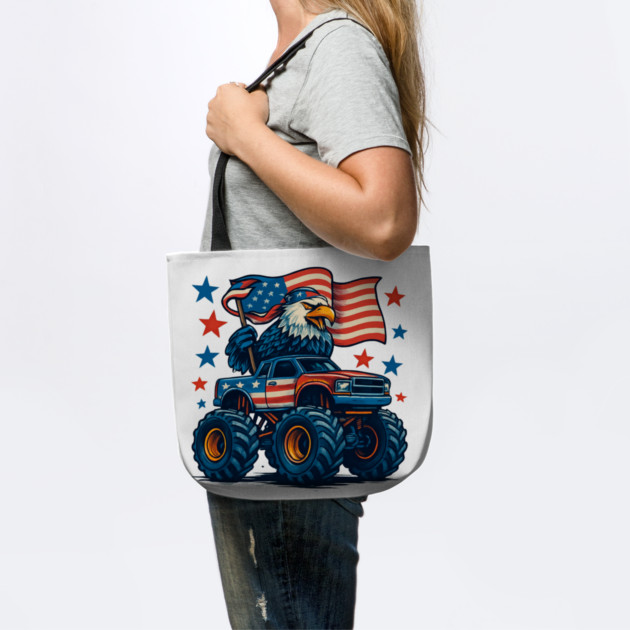 Monster truck usa independence day celebration july 4th by Creatifly Graphic Tees