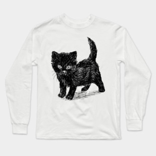 Black cat Long Sleeve T-Shirt