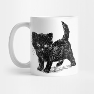 Black cat Mug