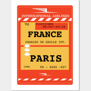 France, Paris vintage ticket Posters and Art