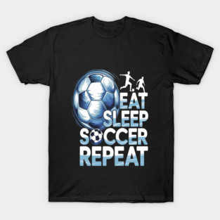 Soccer Eat Sleep Soccer Repeat Boys Youth Kids T-Shirt