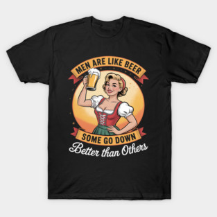 Inappropriate Funny Craft Beer Drinking Joke for Girls Night T-Shirt