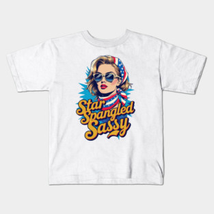 Star Spangled Sassy Kids T-Shirt
