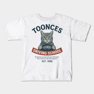 Toonces Driving School - Est. 1989 Kids T-Shirt