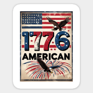 1776 American Sticker