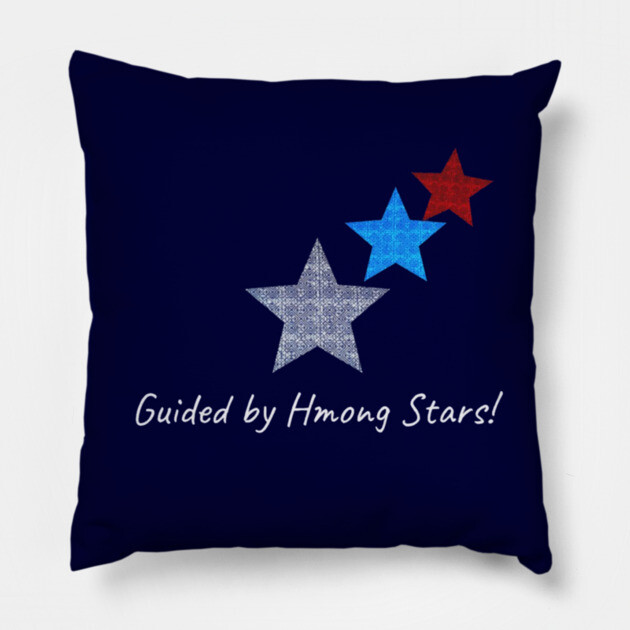 Guided by Hmong Stars – Ethnic Pattern Star Design Pillow by Pimcolle