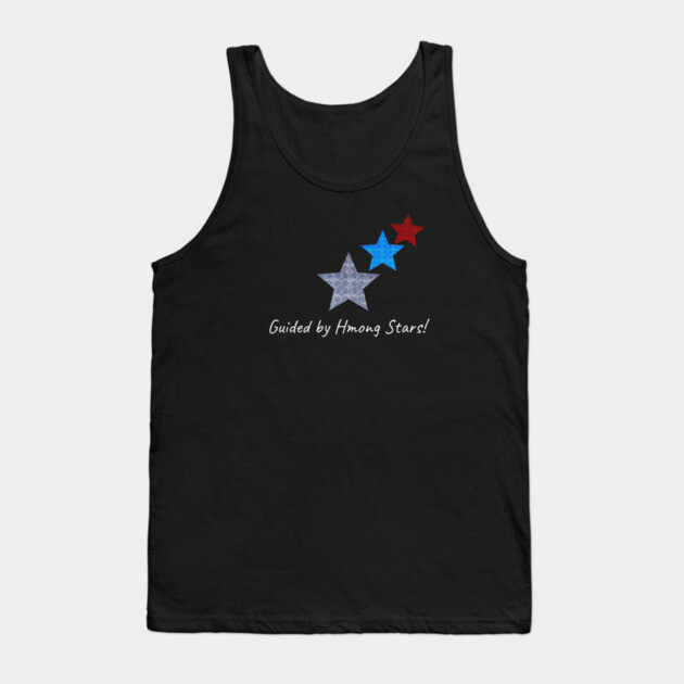 Guided by Hmong Stars – Ethnic Pattern Star Design Tank Top by Pimcolle
