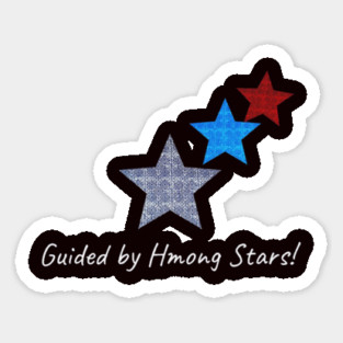Guided by Hmong Stars – Ethnic Pattern Star Design Sticker