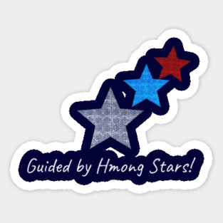 Guided by Hmong Stars – Ethnic Pattern Star Design Magnet