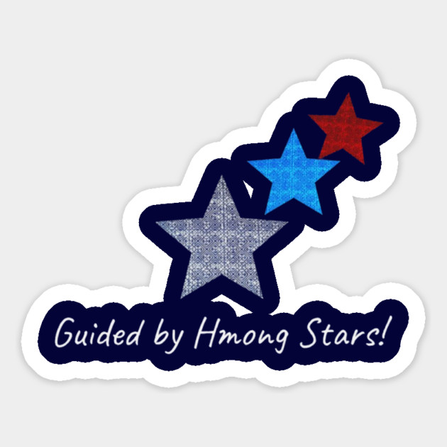 Guided by Hmong Stars – Ethnic Pattern Star Design Magnet by Pimcolle