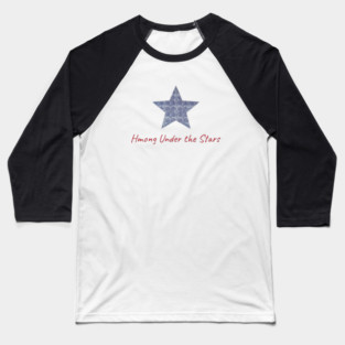 Hmong Under the Stars – Traditional Tribal Pattern Star Art Baseball T-Shirt