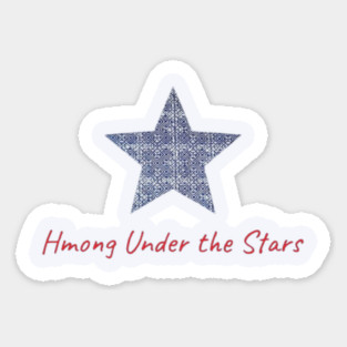 Hmong Under the Stars – Traditional Tribal Pattern Star Art Sticker