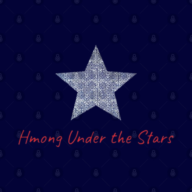 Hmong Under the Stars – Traditional Tribal Pattern Star Art by Pimcolle