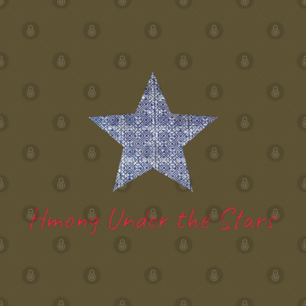 Hmong Under the Stars – Traditional Tribal Pattern Star Art by Pimcolle