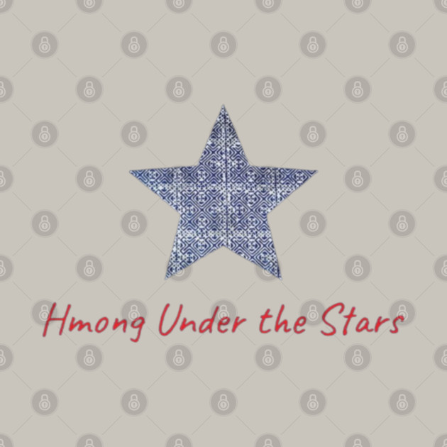 Hmong Under the Stars – Traditional Tribal Pattern Star Art by Pimcolle