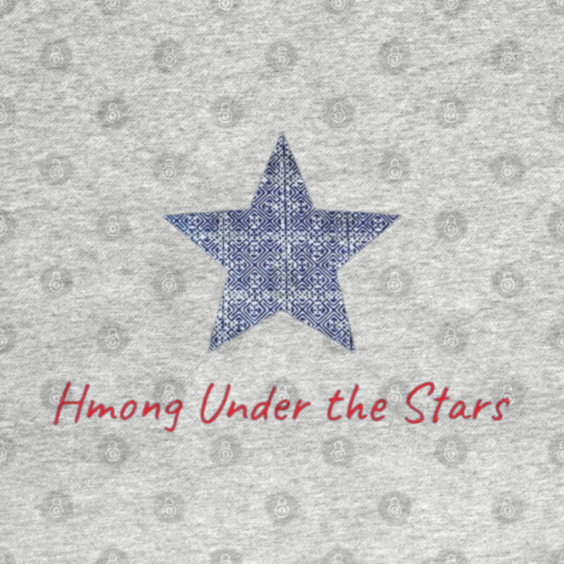 Hmong Under the Stars – Traditional Tribal Pattern Star Art by Pimcolle