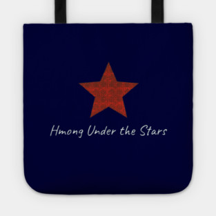Hmong Under the Stars – Traditional Tribal Pattern Star Art Tote