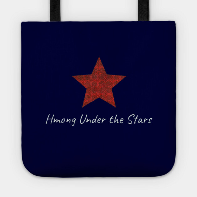 Hmong Under the Stars – Traditional Tribal Pattern Star Art Tote by Pimcolle