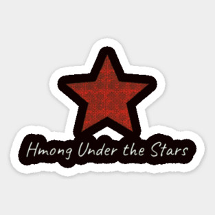 Hmong Under the Stars – Traditional Tribal Pattern Star Art Sticker