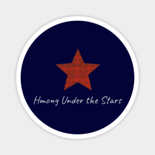 Hmong Under the Stars – Traditional Tribal Pattern Star Art Magnet
