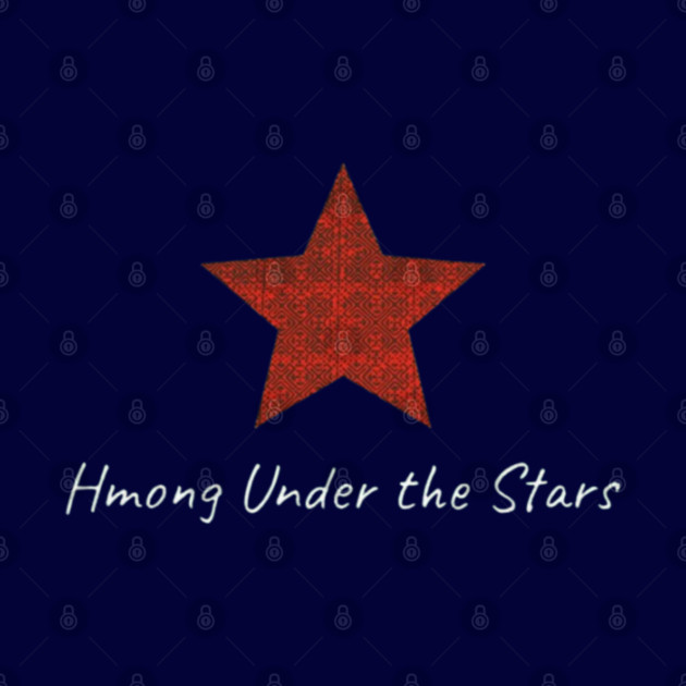 Hmong Under the Stars – Traditional Tribal Pattern Star Art by Pimcolle