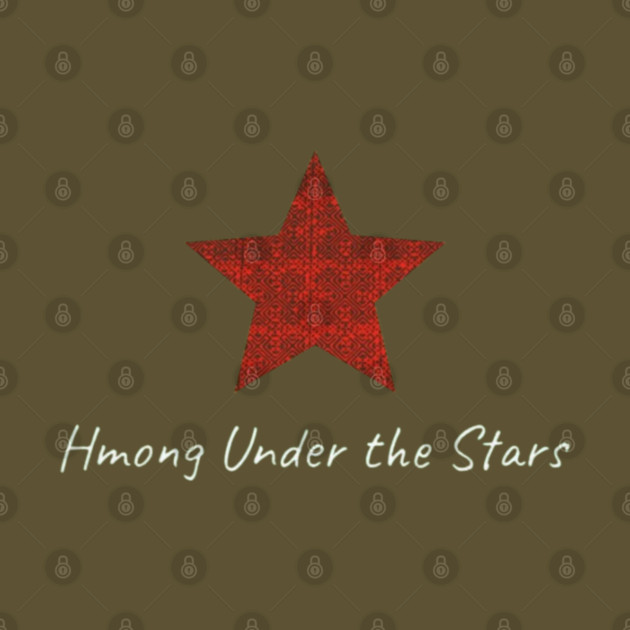 Hmong Under the Stars – Traditional Tribal Pattern Star Art by Pimcolle