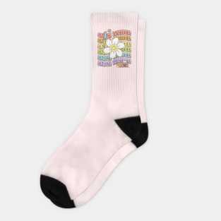 Retro Groovy Snail Writer Socks