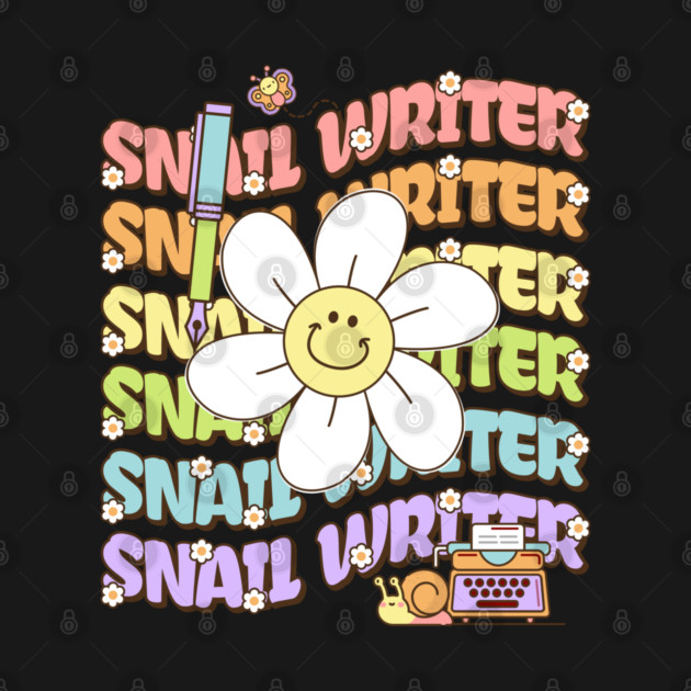 Retro Groovy Snail Writer by H. R. Sinclair
