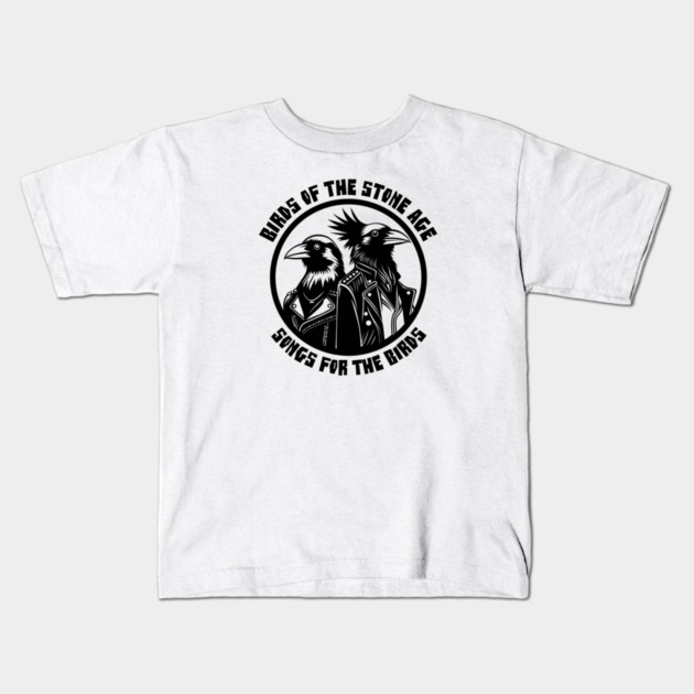 BIRDS OF THE STONE AGE Kids T-Shirt by artslaves