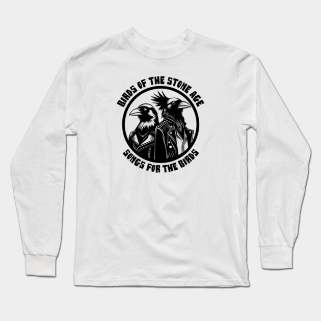 BIRDS OF THE STONE AGE Long Sleeve T-Shirt by artslaves