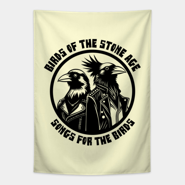 BIRDS OF THE STONE AGE Tapestry by artslaves