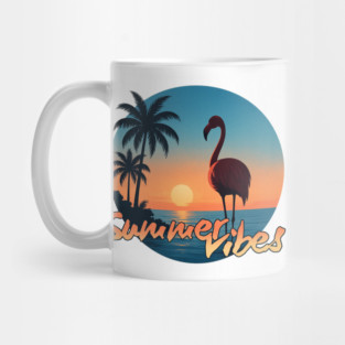 Flamingo Sunset – Summer Vibes Only Mug