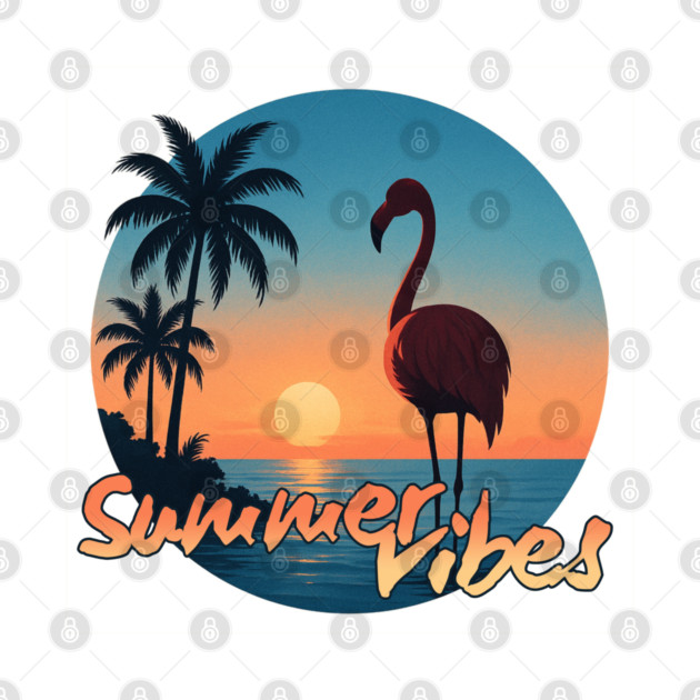 Flamingo Sunset – Summer Vibes Only by Nerd Studios