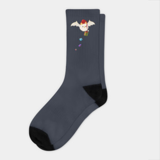 Christmas Honduran White Bat Socks