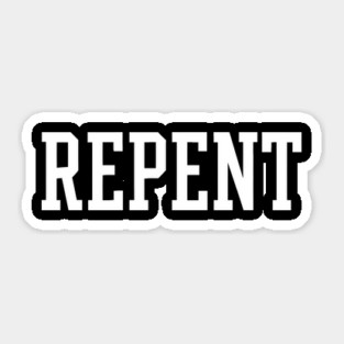 Repent Christian Gift Sticker