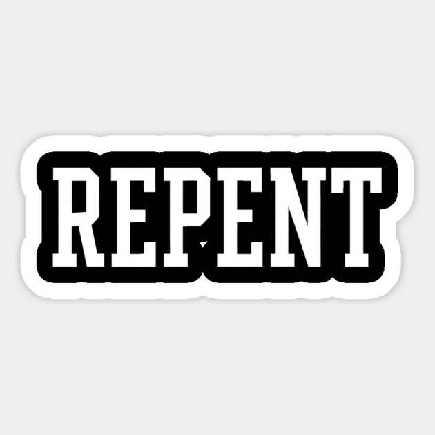 Repent Christian Gift Magnet by Joyce A's Store